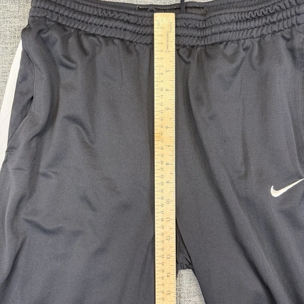 Vintage Nike Basketball Pants Mens Large‎ Black Ankle Zip Y2K Track Joggers
